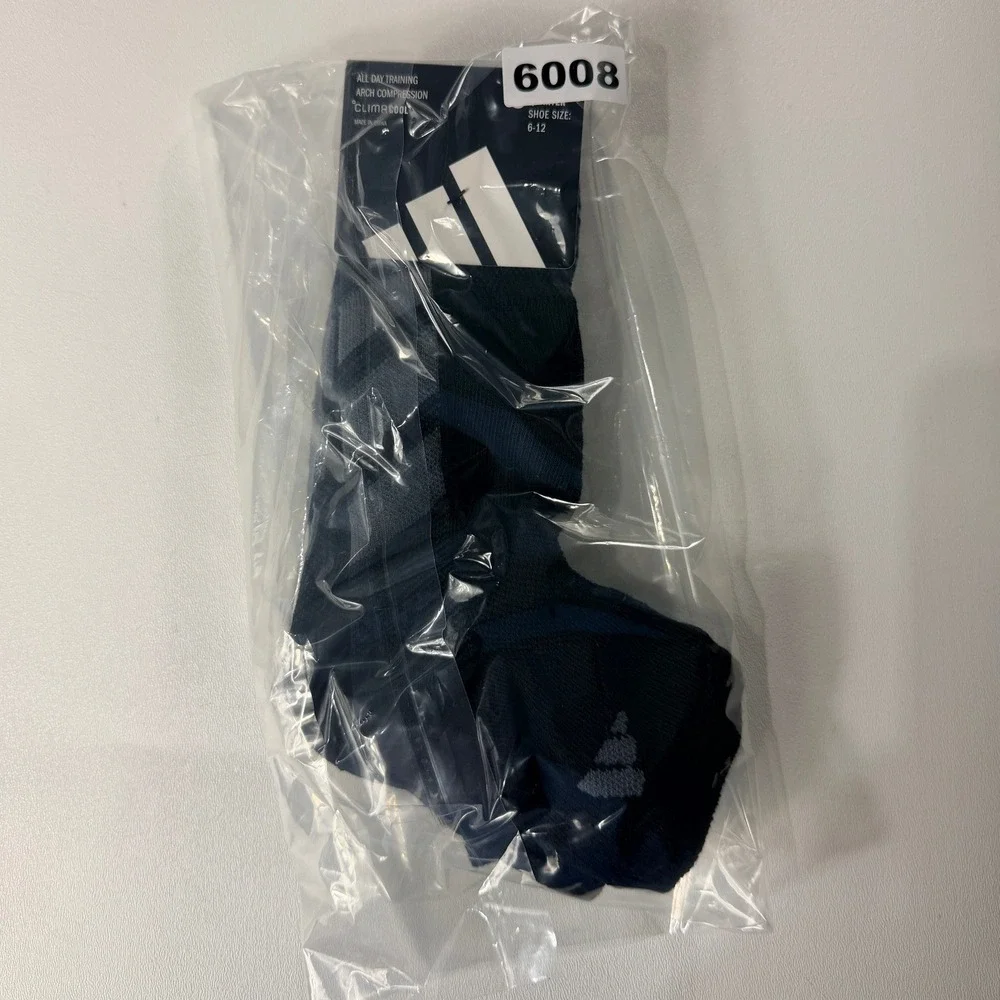 Adidas Mens Climacool All Day Training Quarter Socks 3 Pair Pack Black Grey L